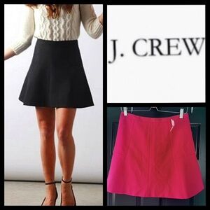 NWT J. Crew Double Crepe Fluted Skirt
